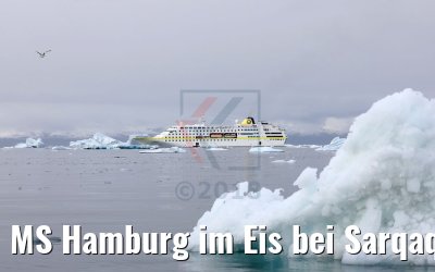 MS Hamburg im Eis bei Sarqaq, Grönland MS Hamburg im Eis bei Sarqaq, Grönland