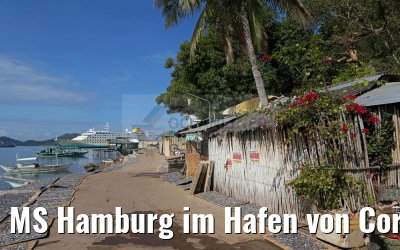 MS Hamburg im Hafen von Coron, Busuanga Island, 15.02.2016 MS Hamburg im Hafen von Coron, Busuanga Island, 15.02.2016