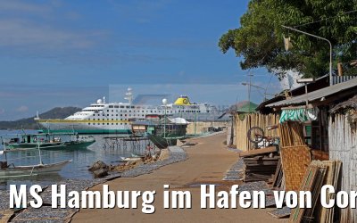 MS Hamburg im Hafen von Coron, Busuanga Island, 15.02.2016 MS Hamburg im Hafen von Coron, Busuanga Island, 15.02.2016