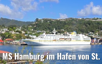 MS Hamburg im Hafen von St. George´s, Grenada 12.02.2018 MS Hamburg im Hafen von St. George´s, Grenada 12.02.2018
