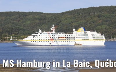 MS Hamburg in La Baie, Québec, Kanada MS Hamburg in La Baie, Québec, Kanada