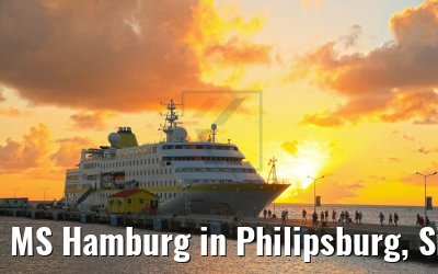 MS Hamburg in Philipsburg, Sint Maarten 16.02.2018 MS Hamburg in Philipsburg, Sint Maarten 16.02.2018