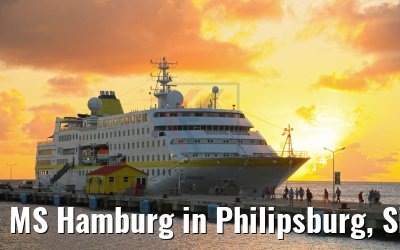 MS Hamburg in Philipsburg, Sint Maarten 16.02.2018 MS Hamburg in Philipsburg, Sint Maarten 16.02.2018