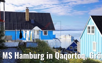 MS Hamburg in Qaqortoq, Grönland MS Hamburg in Qaqortoq, Grönland