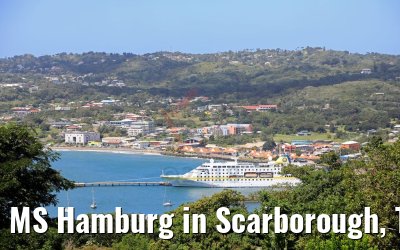 MS Hamburg in Scarborough, Tobago 09.02.2018 MS Hamburg in Scarborough, Tobago 09.02.2018