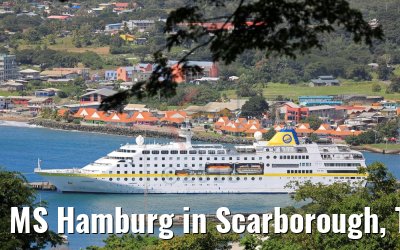 MS Hamburg in Scarborough, Tobago 09.02.2018 MS Hamburg in Scarborough, Tobago 09.02.2018