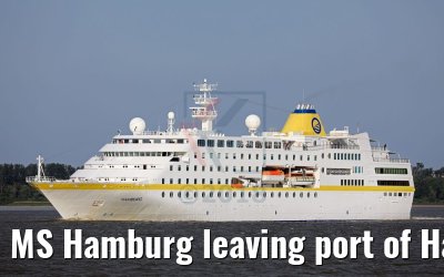 MS Hamburg leaving port of Hamburg 25.05.2018 MS Hamburg leaving port of Hamburg 25.05.2018