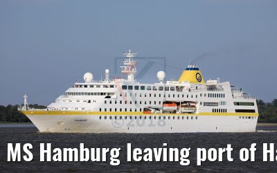 MS Hamburg leaving port of Hamburg 25.05.2018 MS Hamburg leaving port of Hamburg 25.05.2018