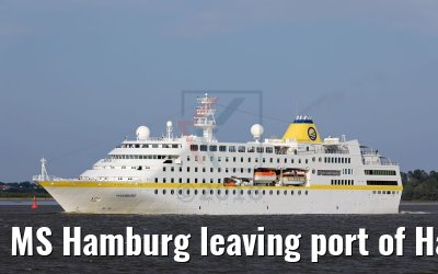 MS Hamburg leaving port of Hamburg 25.05.2018 MS Hamburg leaving port of Hamburg 25.05.2018