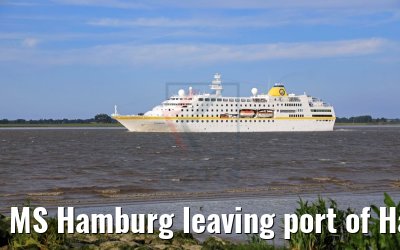 MS Hamburg leaving port of Hamburg 25.05.2018 MS Hamburg leaving port of Hamburg 25.05.2018
