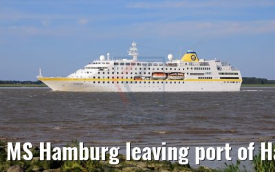 MS Hamburg leaving port of Hamburg 25.05.2018 MS Hamburg leaving port of Hamburg 25.05.2018