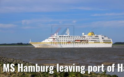 MS Hamburg leaving port of Hamburg 25.05.2018 MS Hamburg leaving port of Hamburg 25.05.2018