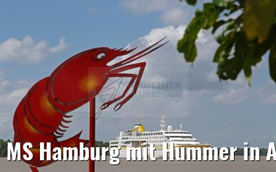 MS Hamburg mit Hummer in Afua am Amazonas Delta 17.01.2015 MS Hamburg mit Hummer in Afua am Amazonas Delta 17.01.2015