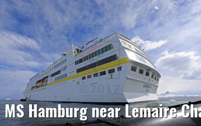 MS Hamburg near Lemaire Channel, Antarctic, 10.01.2017 MS Hamburg near Lemaire Channel, Antarctic, 10.01.2017