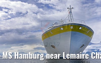 MS Hamburg near Lemaire Channel, Antarctic, 10.01.2017 MS Hamburg near Lemaire Channel, Antarctic, 10.01.2017