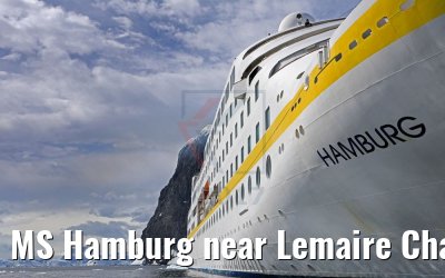 MS Hamburg near Lemaire Channel, Antarctic, 10.01.2017 MS Hamburg near Lemaire Channel, Antarctic, 10.01.2017