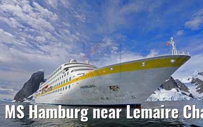 MS Hamburg near Lemaire Channel, Antarctic, 10.01.2017 MS Hamburg near Lemaire Channel, Antarctic, 10.01.2017