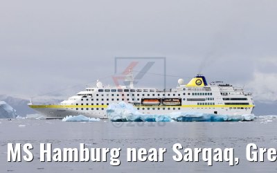 MS Hamburg near Sarqaq, Greenland MS Hamburg near Sarqaq, Greenland