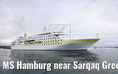 MS Hamburg near Sarqaq Greenland MS Hamburg near Sarqaq Greenland