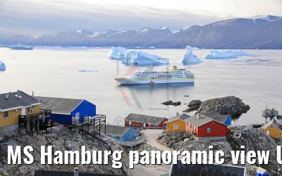 MS Hamburg panoramic view Uummannaq, Greenland MS Hamburg panoramic view Uummannaq, Greenland