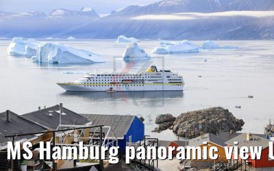 MS Hamburg panoramic view Uummannaq, Greenland MS Hamburg panoramic view Uummannaq, Greenland