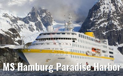 MS Hamburg Paradise Harbor near Almirante Brown Base, Antarktis 08.01.2017 MS Hamburg Paradise Harbor near Almirante Brown Base, Antarktis 08.01.2017