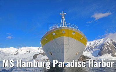 MS Hamburg Paradise Harbor near Almirante Brown Base, Antarktis 08.01.2017 MS Hamburg Paradise Harbor near Almirante Brown Base, Antarktis 08.01.2017