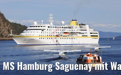 MS Hamburg Saguenay mit Wasserflugzeug und Tender MS Hamburg Saguenay mit Wasserflugzeug und Tender