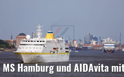 MS Hamburg und AIDAvita mit Elbphilharmonie 25.05.2018 MS Hamburg und AIDAvita mit Elbphilharmonie 25.05.2018