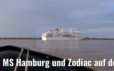 MS Hamburg und Zodiac auf dem Amazonas 04.01.2015 MS Hamburg und Zodiac auf dem Amazonas 04.01.2015