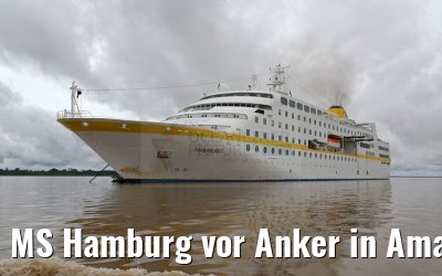 MS Hamburg vor Anker in Amatura am Amazonas 10.01.2015 MS Hamburg vor Anker in Amatura am Amazonas 10.01.2015