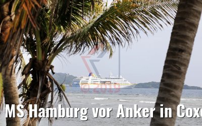 MS Hamburg vor Anker in Coxen Hole, Roatan, Honduras 21.02.2019 MS Hamburg vor Anker in Coxen Hole, Roatan, Honduras 21.02.2019