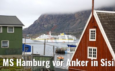 MS Hamburg vor Anker in Sisimiut, Grönland 28.08.2018 MS Hamburg vor Anker in Sisimiut, Grönland 28.08.2018