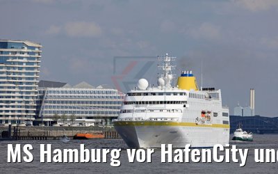 MS Hamburg vor HafenCity und Cruise Terminal Hamburg 14.05.2017 MS Hamburg vor HafenCity und Cruise Terminal Hamburg 14.05.2017
