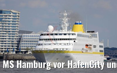 MS Hamburg vor HafenCity und Cruise Terminal Hamburg 14.05.2017 MS Hamburg vor HafenCity und Cruise Terminal Hamburg 14.05.2017