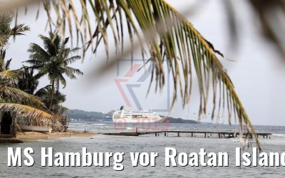 MS Hamburg vor Roatan Island, Honduras 21.02.2019 MS Hamburg vor Roatan Island, Honduras 21.02.2019