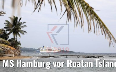 MS Hamburg vor Roatan Island, Honduras 21.02.2019 MS Hamburg vor Roatan Island, Honduras 21.02.2019