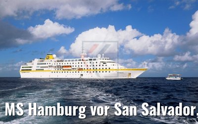 MS Hamburg vor San Salvador, Bahamas 21.02.2018 MS Hamburg vor San Salvador, Bahamas 21.02.2018