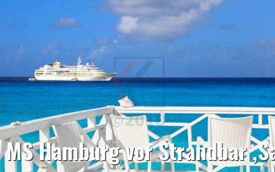 MS Hamburg vor Strandbar ,San Salvador, Bahamas MS Hamburg vor Strandbar ,San Salvador, Bahamas