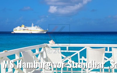 MS Hamburg vor Strandbar ,San Salvador, Bahamas MS Hamburg vor Strandbar ,San Salvador, Bahamas