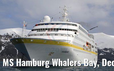 MS Hamburg Whalers Bay, Deception Island, Antarktis 07.01.2017 MS Hamburg Whalers Bay, Deception Island, Antarktis 07.01.2017