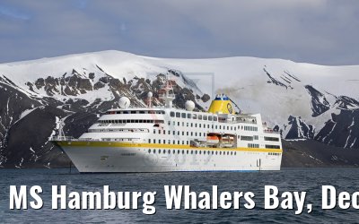 MS Hamburg Whalers Bay, Deception Island, Antarktis 07.01.2017 MS Hamburg Whalers Bay, Deception Island, Antarktis 07.01.2017