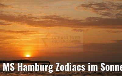 MS Hamburg Zodiacs im Sonnenaufgang am Amazonas 04.01.2015 MS Hamburg Zodiacs im Sonnenaufgang am Amazonas 04.01.2015