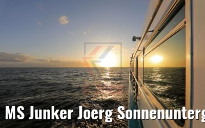 MS Junker Joerg Sonnenuntergang 16.09.2019 MS Junker Joerg Sonnenuntergang 16.09.2019