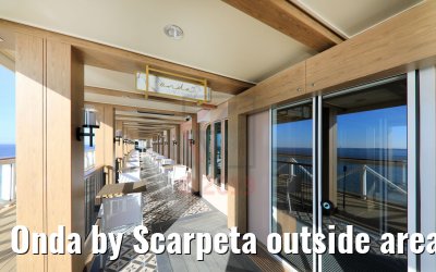 Onda by Scarpeta outside area Norwegian Encore Onda by Scarpeta outside area Norwegian Encore