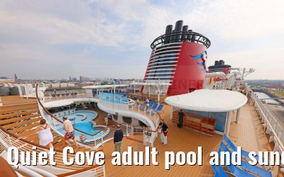 Quiet Cove adult pool and sundeck view Disney Dream Quiet Cove adult pool and sundeck view Disney Dream