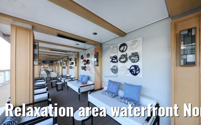 Relaxation area waterfront Norwegian Encore Relaxation area waterfront Norwegian Encore