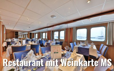 Restaurant mit Weinkarte MS Junker Jörg Restaurant mit Weinkarte MS Junker Jörg