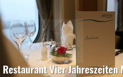 Restaurant Vier Jahreszeiten MS Artania Tischdeko 09.12.2014 Restaurant Vier Jahreszeiten MS Artania Tischdeko 09.12.2014