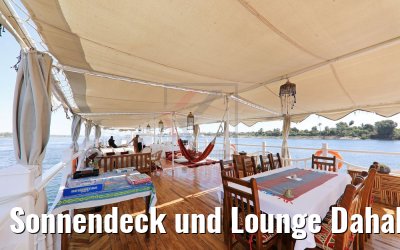 Sonnendeck und Lounge Dahabiya Abundance Sonnendeck und Lounge Dahabiya Abundance